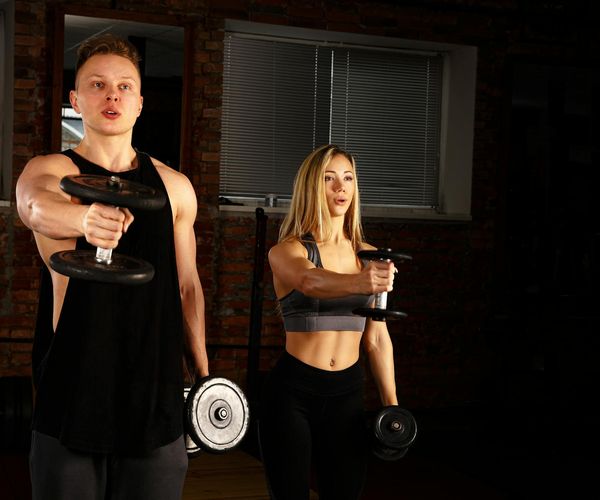 Man feeling energetic and strong after a rhythmic workout session.